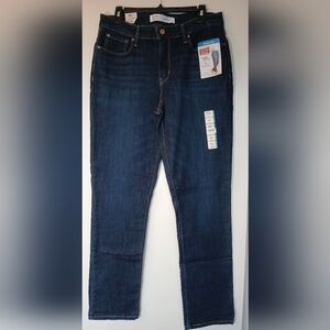 Signature by‎ Levi Strauss Women's Mid Rise Slim Straight Size 12L